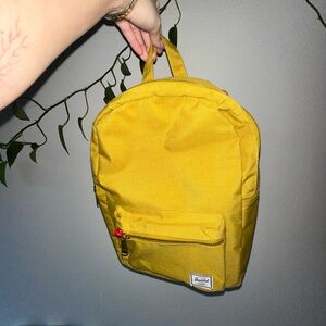 Herschel Supply Company Mustard Backpack with Red Accents